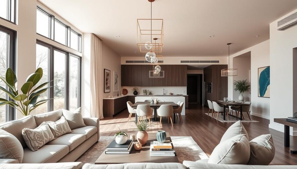 open concept living room