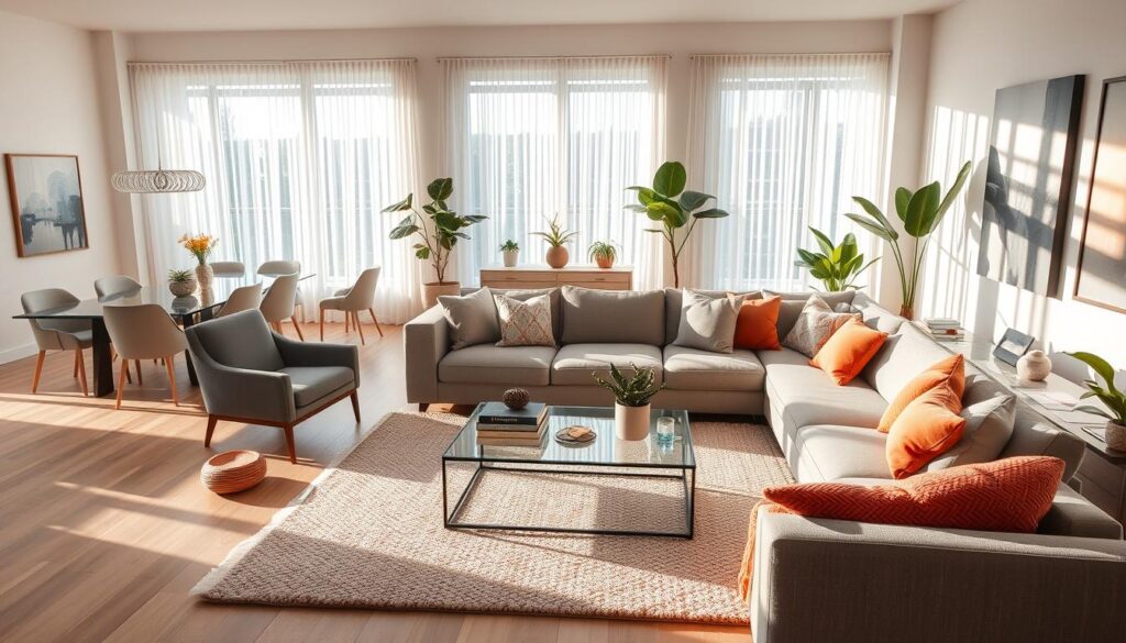 open concept living room